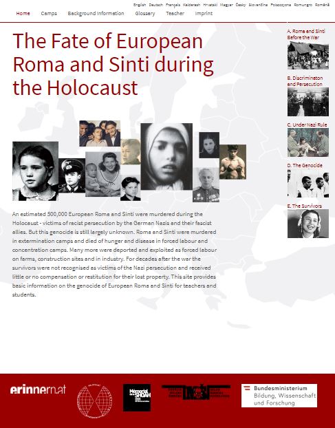 Website romasintgenocide.eu