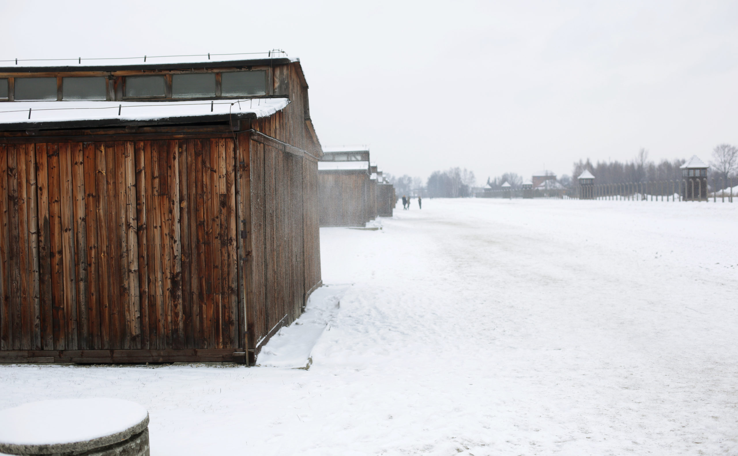 The barracks of quarantine in KL Auschwitz II-Birkenau; photo taken by Jaroslaw Praszkiewicz.